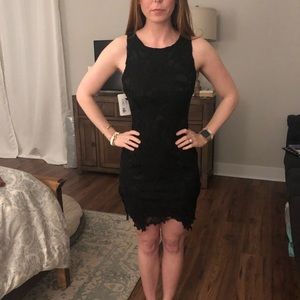 Black Dress with Lace overlay